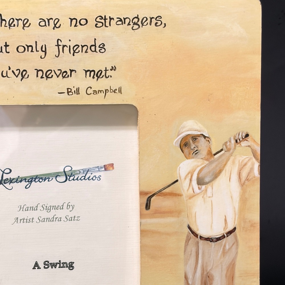 Lexington Studios Sandra Satz A Swing Golf Wood Picture Frame 5x7 Bill Campbell - Picture 5 of 16